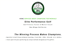 Desktop Screenshot of eliteperformancegolf.com